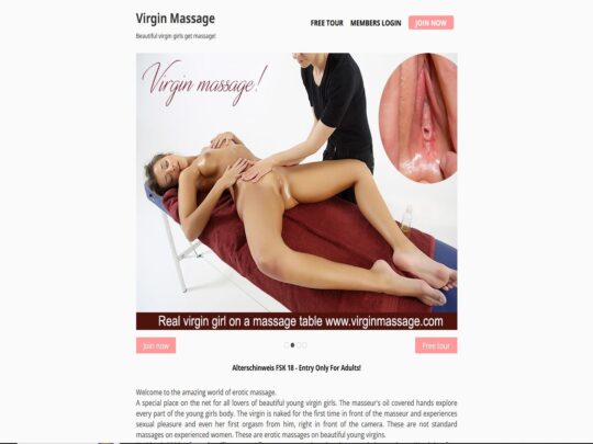 Virgin Massage review, a site that is one of many popular Premium Amateur Porn