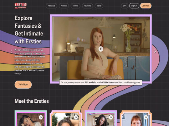 Ersties review, a site that is one of many popular ASMR Porn Sites