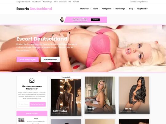 Escorts Deutschland Find your ideal escort from over 500 stunning babes, perfect for any fetish and dream date!