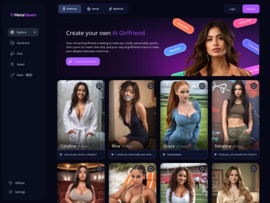 HeraHaven review, a site that is one of many popular AI Porn Sites