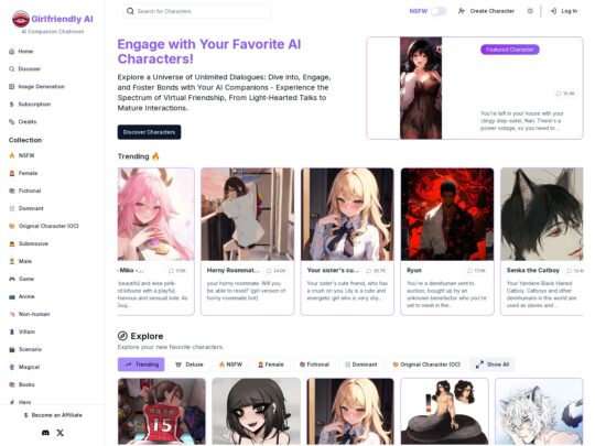 Girlfriendly review, a site that is one of many popular AI Porn Sites