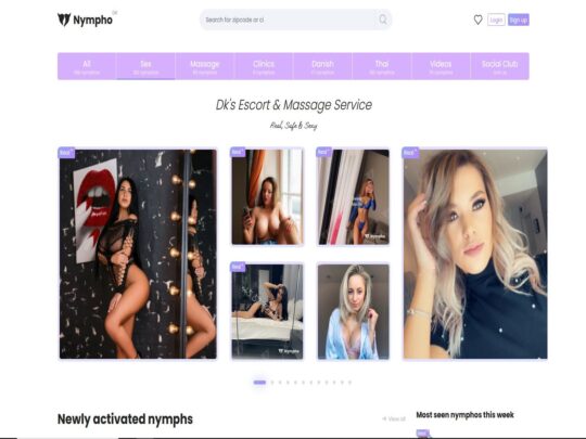 Nympho.dk review, a site that is one of many popular Escort Sites