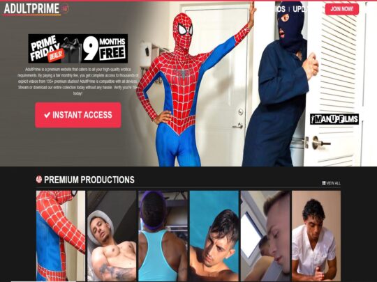 AdultPrime Gay review, a site that is one of many popular Gay Porn Sites