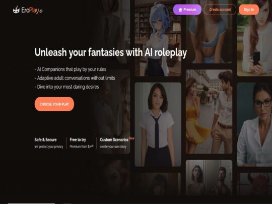 EroPlay review, a site that is one of many popular AI Porn Sites