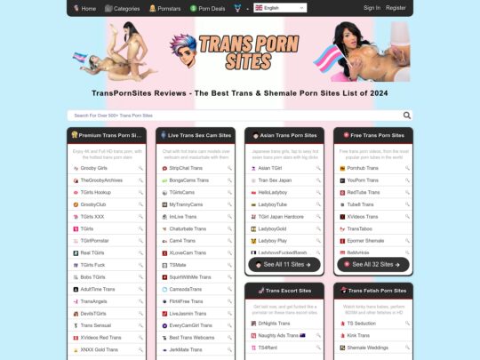 TransPornSites. Explore top-rated and new trans porn sites. Stay updated, save cash, and elevate your transsexual porn game.