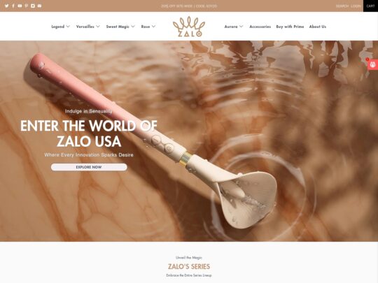 Zalo review, a site that is one of many popular Online Sex Toy Shops